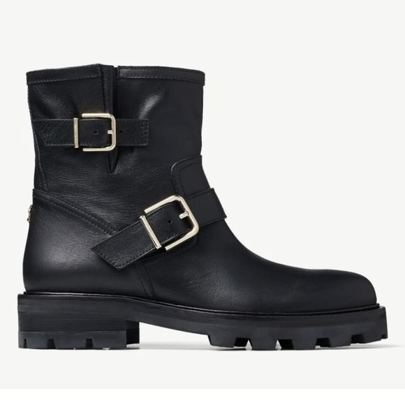Jimmy Choo Shoes - The Jimmy Choo Youth II Leather Boot features a leather upper,